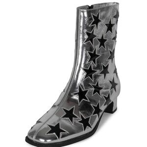 Jeffrey Campbell Silver Star Ankle Boots